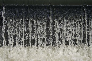 Überlauf Vorklärbecken